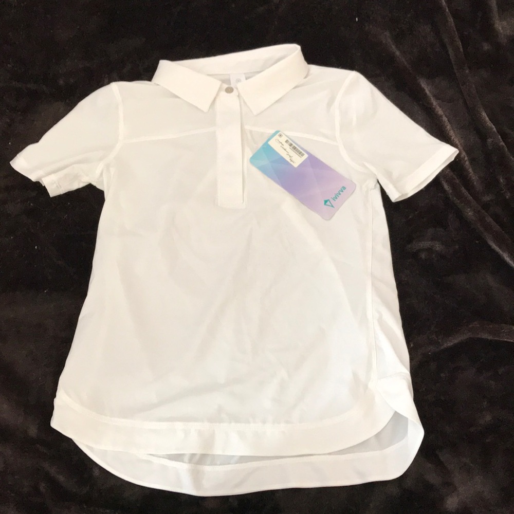 White Lululemon Ivviva To The Tee Shirt